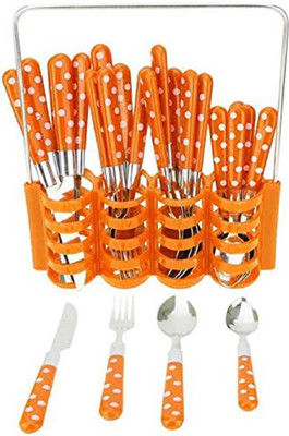 

BLASTOISE Stylish Cutlery Set _NH1 Stainless Steel Cutlery Set (Pack of 1) ORANGE Stainless Steel, Polypropylene Cutlery Set(Pack of 1)