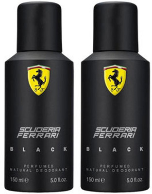 

ferari deo BLACK Body Spray - For Men(300 ml, Pack of 2)