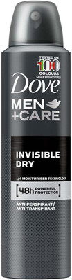 

Dove MEN+ Care Invisible Dry Compressed Antiperspirant (Imported, Made in UK) Deodorant Spray - For Men(150 ml)