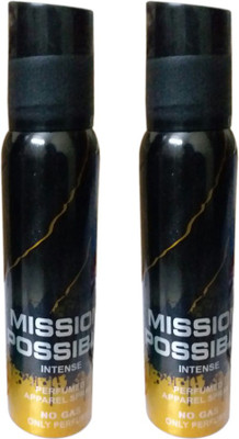 

MISSION POSSIBLE MP Intence Deo COMBO Pack. Body Spray - For Men & Women(140 ml, Pack of 2)