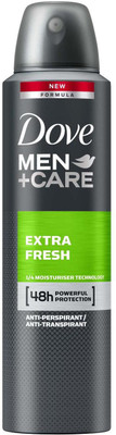 

Dove MEN+ Care Extra Fresh Antiperspirant (Imported, Made in UK) Deodorant Spray - For Men(150 ml)