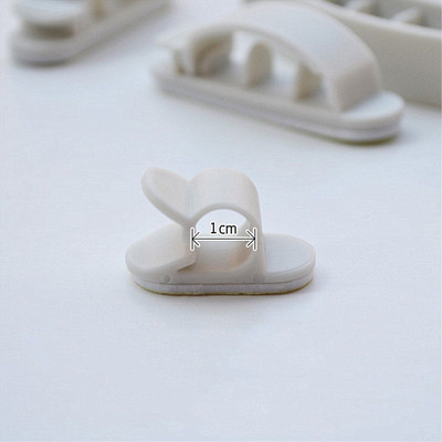 

SYGA 0 Compartments Plastic Cable Clips(White)
