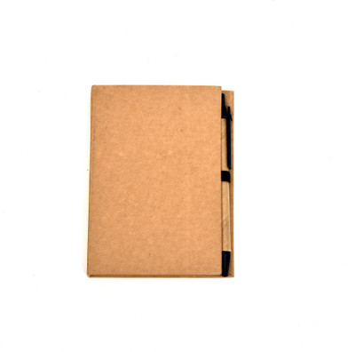 

Scube 1 Compartments Recycled Eco Friendly Memo Pad(Brown)