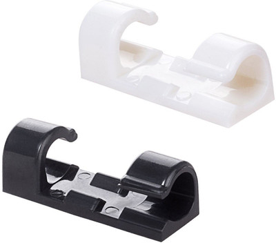 

SYGA 0 Compartments Plastic Cable Clips(Black, White)