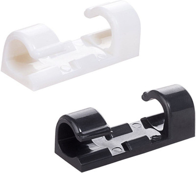 

SYGA 0 Compartments Plastic Cable Clips(Black, White)