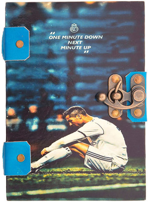 

Craft Club Regular Diary(Handmade 100% recycled cotton paper diary in football theme, Multicolor)