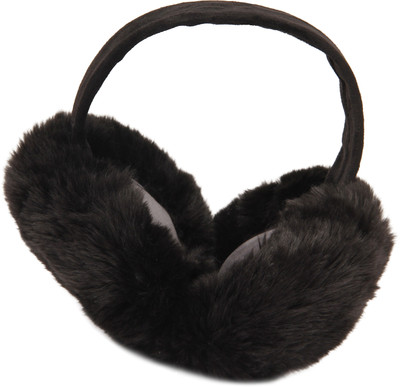 

FabSeasons Faux Fur Winter Outdoor Accessory Foldable Ear Muffs / Warmer for Girls & Women for protection from Cold, Ideal Head /Hair Accessory during winters Ear Muff(Pack of 1), Black