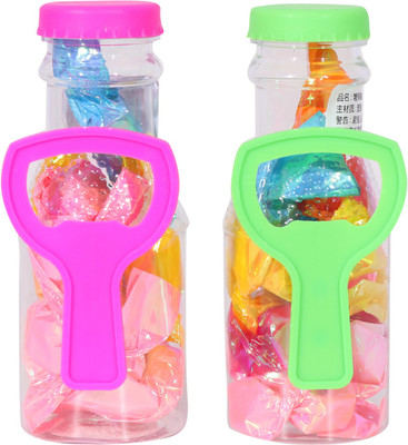 

SN toy zone Bottle with Openner Eraser Set(pack of 2) Non-Toxic Eraser(Set of 2, Multicolor)