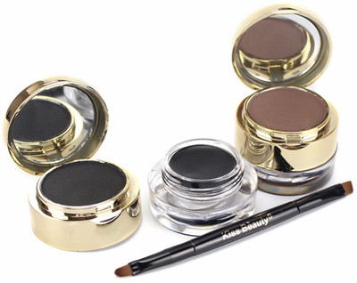 

Kiss Beauty Personal Care 4 in 1 Gel + Cake Liner 9 to 9 Long Lasting Drama Smudge/Waterproof 10 g(Multi Color)