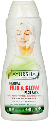 

AYURSHA HERBAL PRODUCTS AYURSHA HERBAL FAIR & GLOW FACE PACK(100 g)