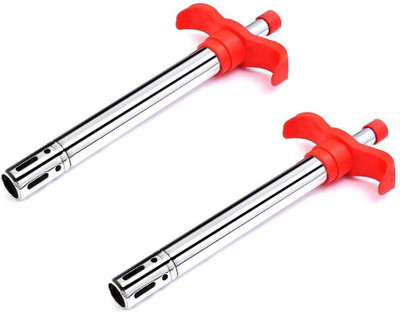 

asa Electronic Steel Gas Lighter Plastic Gas Lighter(Multicolor, Pack of 2)