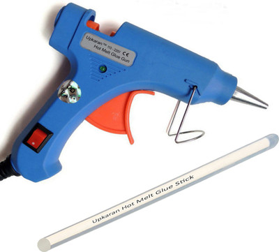 

Upkaran Small 20W Hot Glue Gun with 1 Sticks(Standard Size 10inch) For Decoration and Art work Standard Temperature Corded Glue Gun(7 mm)