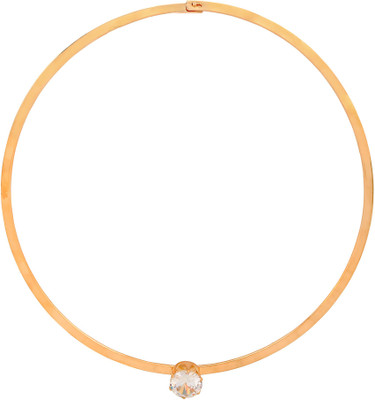 

FOR-U Crystal Stone Hair Chain Golden Fashion Partywear Jewellery Hair Chain(Gold)