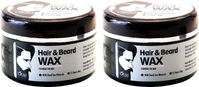 Qraa Styling Hair & Beard Gel Wax Combo 0f 2 Hair Wax(200 g)
