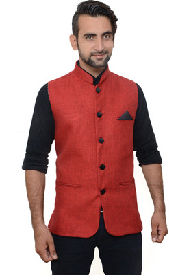 

Hartmann Woven Men' Waistcoat, Red