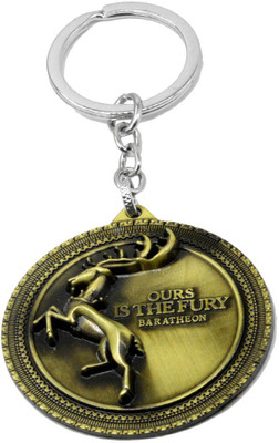 

Faynci High Quality Metal Game of thrones our is the fury baratheon Key chain clool gift For Fashion World Key Chain