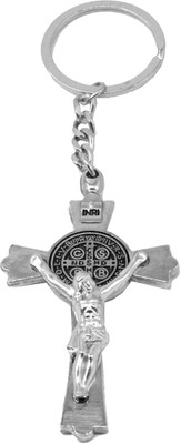 

Faynci Spiritual Saint Jesus Holy Cross High Quality Stainless Steel Keychain Key Chain
