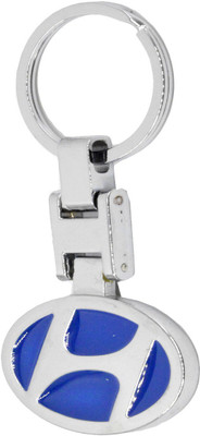 

Faynci Hyundai High Quality Stainless Steel Logo Blue Locking Key Chain Key Chain
