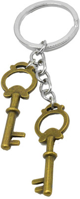

Faynci Pair of Brown keys metal Key Chain Key Chain