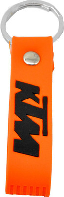 

Faynci KTM Inspired Orange Double Sided Silicon Keychain Car keychain collectible Black Key Chain