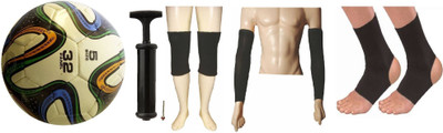 

Facto Power Football Tricolor with Air Pump, Pair of Anklet, Elbow Support and Knee Cap Football Kit
