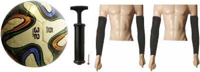 

Facto Power Football Tricolor with Air Pump and 2 Pair of Elbow Support Football Kit