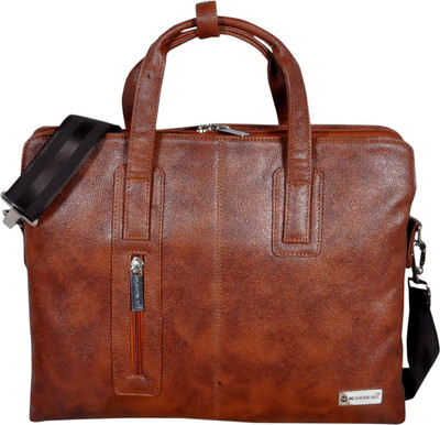 Modern Art 15 inch Laptop Messenger Bag(Tan)