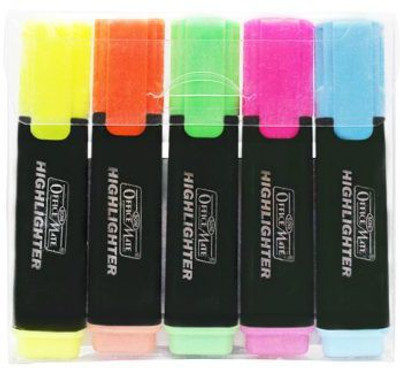 

Soni Officemate Highlighter Set of 5 PP Box(Set of 5, Multicolor)
