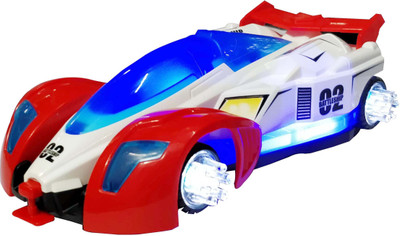 

Bonkerz bump and Go Rocket Transformer Car With 3D Lights And Sound(Multicolor)