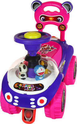 

DealBindaas Stylish Dream Rider-Pink | 2 - 5 Years | Ride On Car | No Battery Required | Free Wheel(Pink, Blue), Blue;pink