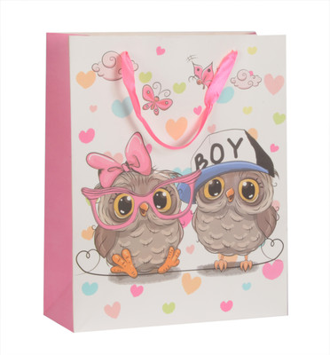 

Enwraps Printed Party Bag(White, Pack of 12)