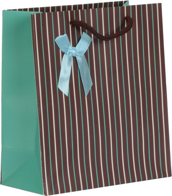 Enwraps Printed Party Bag(Brown, Pack of 12)