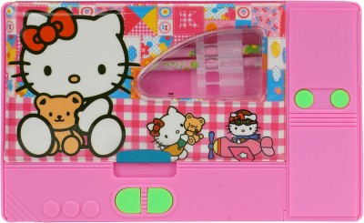 AARVI Hello Kitty Catton Character Print Art Plastic Pencil Box(Set of 1, Pink)