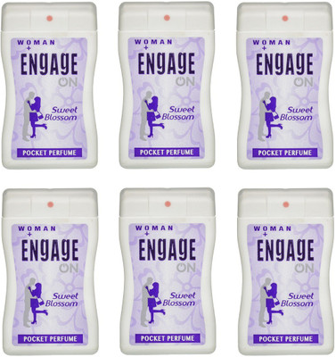 

Engage On Sweet Blossom Pocket Perfume Pack of 6 Combo (18ML each) 108ML Eau de Parfum - 108 ml(For Women)