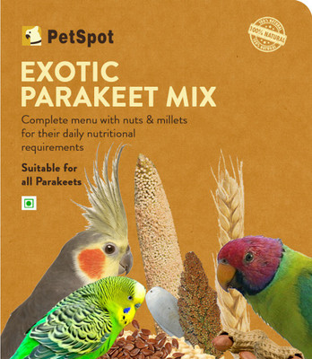 

PetSpot Exotic Parakeet Mix Nuts 400 g Dry Bird Food