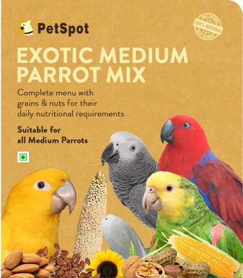 

PetSpot Exotic Medium Parrot Mix Nuts 800 g Dry Bird Food