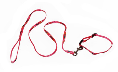 

GREAT PET SHOP 14 cm Dog Strap Leash(Red)