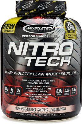 

Muscletech Performance Series Nitrotech Whey Protein(1.81 kg, Cookies and Cream)
