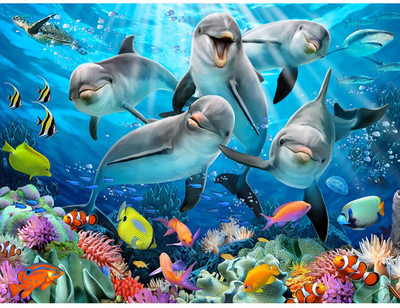 

Prime 3D Howard Robinson Dolphin Delight Super 3D Puzzle(63 Pieces)