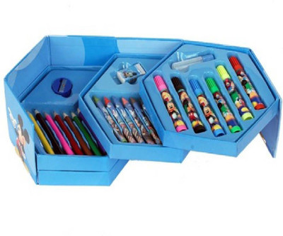 

M-Alive Crayon 46 Colors Pencils and Stationery Set All In One Whole Year Kit Very Use Full For Child In Art And craft Period At School