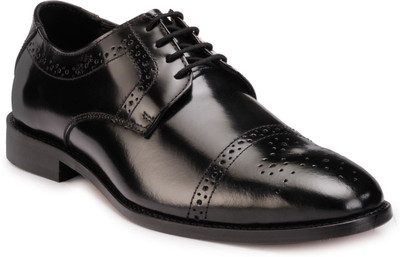 

Teakwood leather shoes Derby For Men(Black