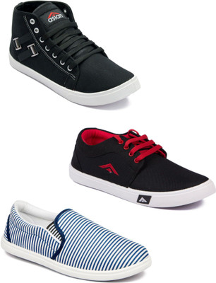 

Asian men's casual shoes combo pack of 3 Casuals For Men(Multicolor