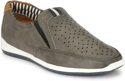 

El Paso Men's Grey Artificial Leather Slip On Comfort Casual Shoes Outdoors For Men(Grey