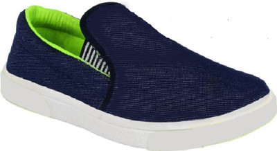 

STYLIVO GREEN NAVY CASUAL LOAFERS FOR MEN Slip On Sneakers For Men(Green, Navy