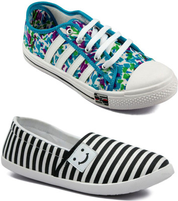 

Asian Women's Combo Pack of 2 casual shoes Casuals For Women(Multicolor