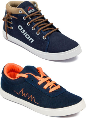 

Asian men's casual shoes combo pack of 2 Sneakers For Men(Multicolor