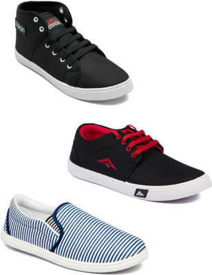 

Asian men's casual shoes combo pack of 3 Casuals For Men(Multicolor