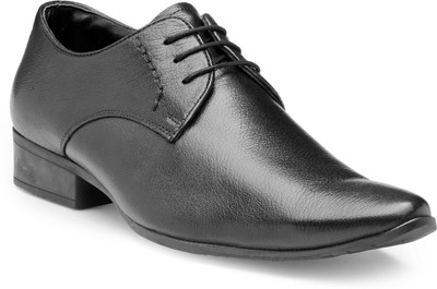 

Teakwood leather shoes Lace Up For Men(Black