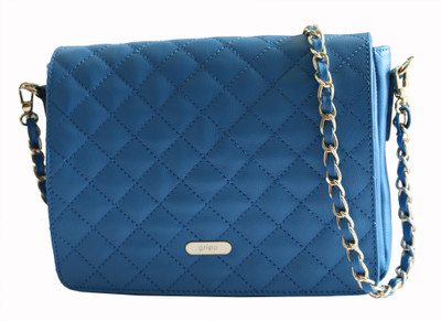 

Gripp Women Casual Blue Genuine Leather Sling Bag