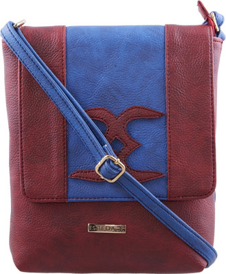ESBEDA Women Casual Maroon PU Sling Bag